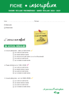 FICHE INSCRIPTION VERCINGETORIX 2026-2027